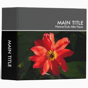 Red Dahlia Photo Book - (2.0in Ring) Binder