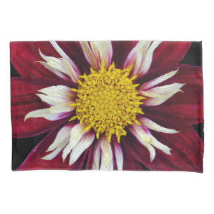 Red Dahlia Pillowcase