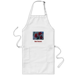 Red Daisies Apron