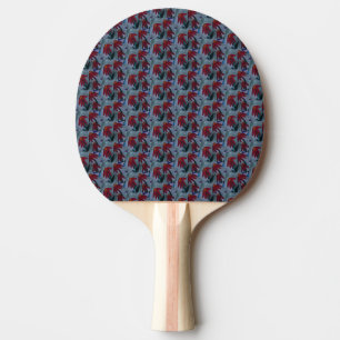 Red Daisies Ping Pong Paddle
