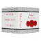 Red Daisy Black and White Polka Dot Recipe Binder
