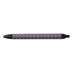 Red Daisy  Black Ink Pen