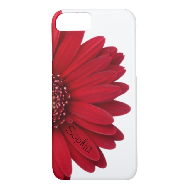 Red Daisy Custom Name Case-Mate iPhone Case (Back)