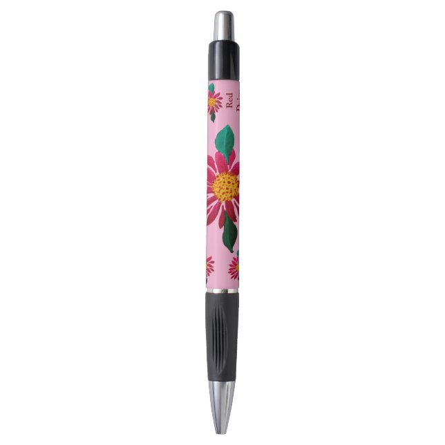 Red Daisy  Pen (Front Vertical)