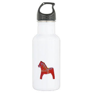 Red Dala Horse # 1 532 Ml Water Bottle