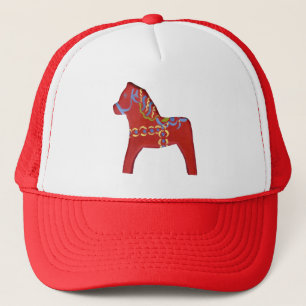 Red Dala Horse Hat