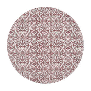Red Damask Cutting Board