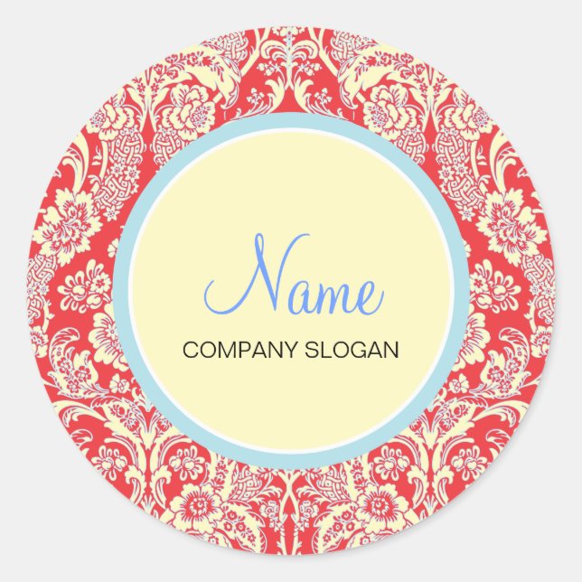 Red Damask Envelope | Merchandise Seal (Front)