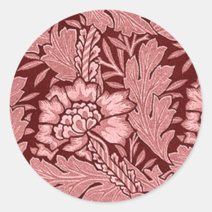 Red Damask Sticker
