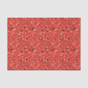 Red Dancing Elmo Pattern Tissue Paper