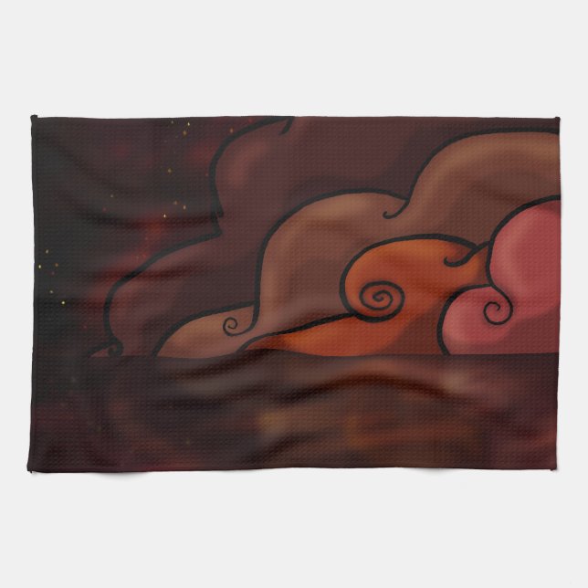Red Danger Kitchen Towel (Horizontal)