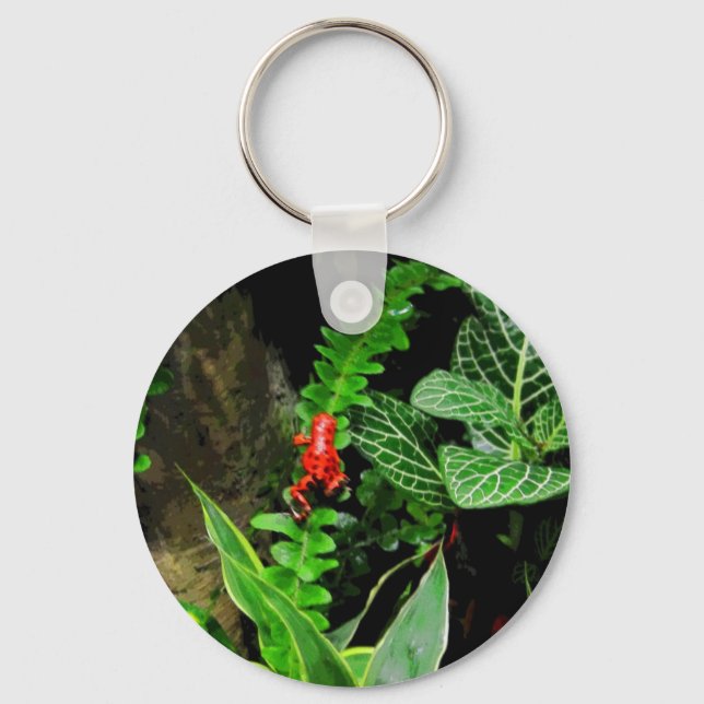 Red Dart Frog CB Keychain (Front)
