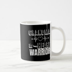 Red Day Grandma Of A Heart Warrior Saying Coffee Mug
