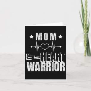 Red Day Mom Of A Heart Warrior Saying Card