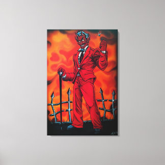 Red Dealer Canvas Print