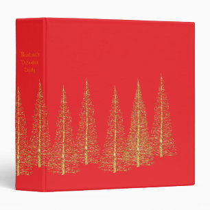 Red December Christmas Scrapbook Album Binder