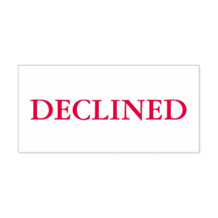 Red Declined Self-inking Stamp