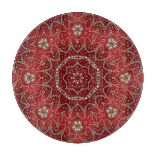 Red Decorative Cutting Board