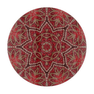 Red Decorative Cutting Board