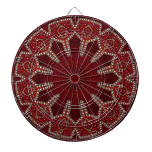 Red Decorative Dartboard