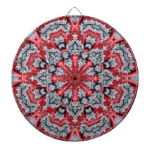 Red Decorative Dartboard