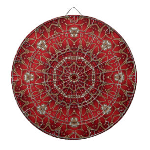 Red Decorative Dartboard