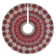 Red Decorative Holiday Tree Skirt