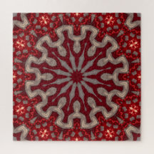Red Decorative Jigsaw Puzzle