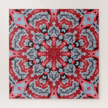Red Decorative Jigsaw Puzzle
