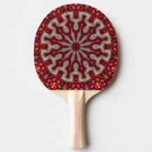 Red Decorative Ping Pong Paddle