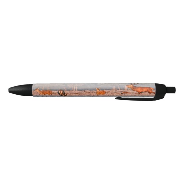 Red Deer Black Ink Pen (Bottom)