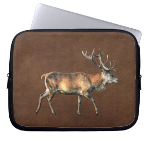 Red Deer Stag Wildlife Animal Design Laptop Sleeve