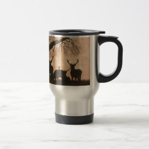 Red Deer Stags Travel Mug