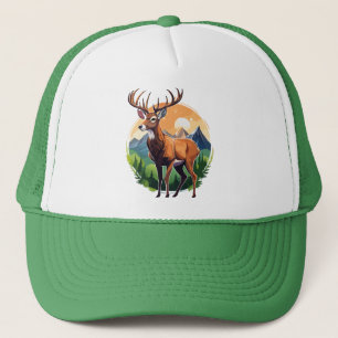 Red Deer Trucker Hat