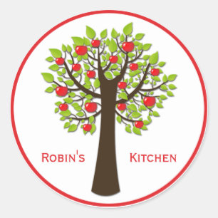 Red Delicious Apple Tree Kitchen Stickers