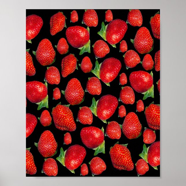 Red Delicious Strawberries,   Poster (Front)