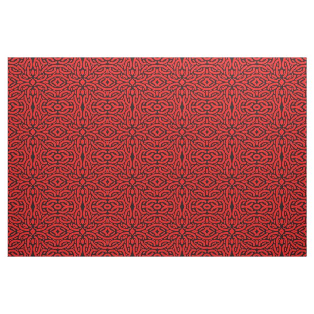 Red design fabric (Yard)