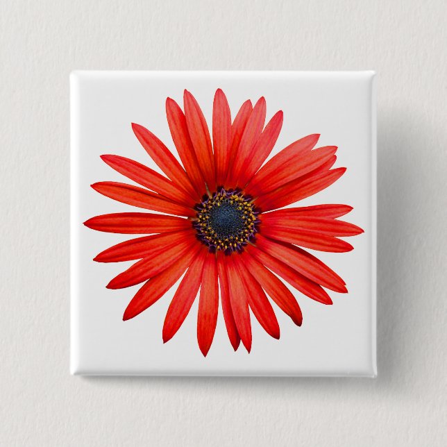 Red Devil 2 Inch Square Button (Front)