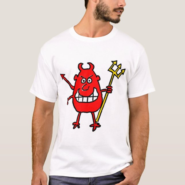 Red Devil Design T-Shirt (Front)