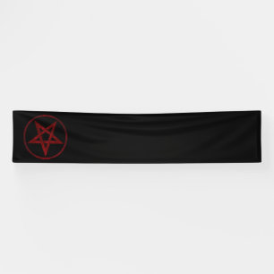 Red Devil Pentagram Banner