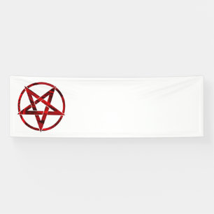 Red Devil Pentagram Banner