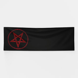 Red Devil Pentagram Banner
