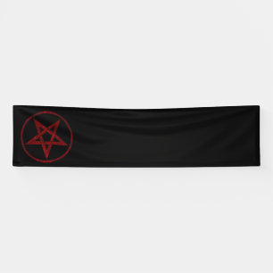 Red Devil Pentagram Banner