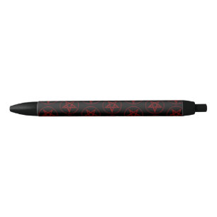 Red Devil Pentagram Black Ink Pen