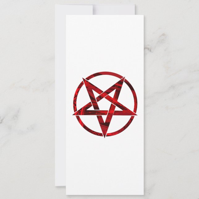 Red Devil Pentagram Card (Front)