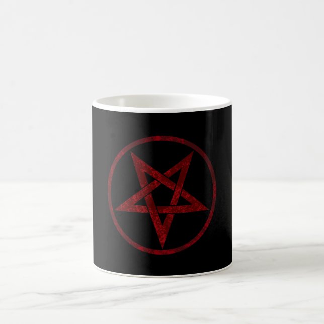 Red Devil Pentagram Coffee Mug (Center)