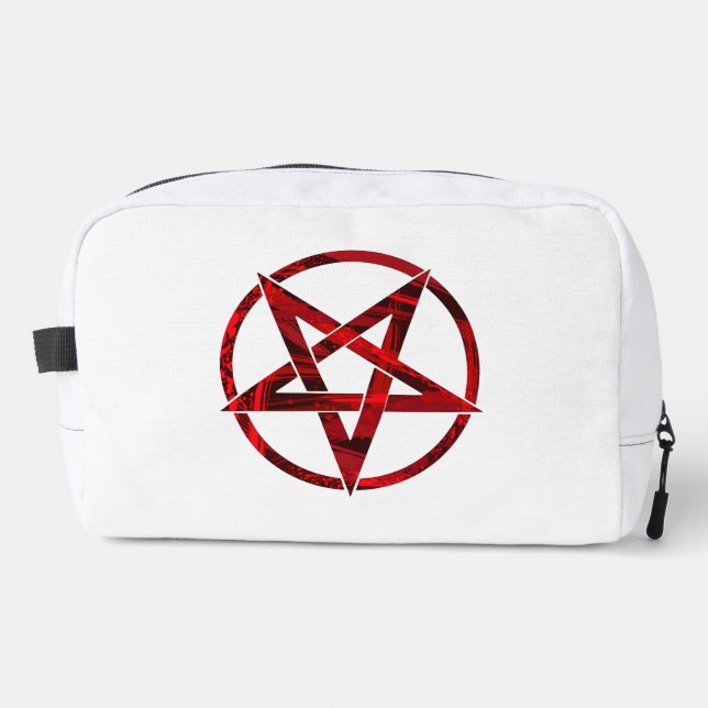 Red Devil Pentagram Dopp Kit (Front)