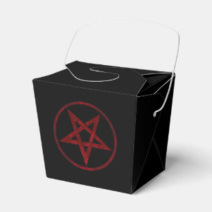 Red Devil Pentagram Favor Box
