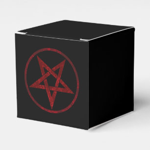 Red Devil Pentagram Favor Box