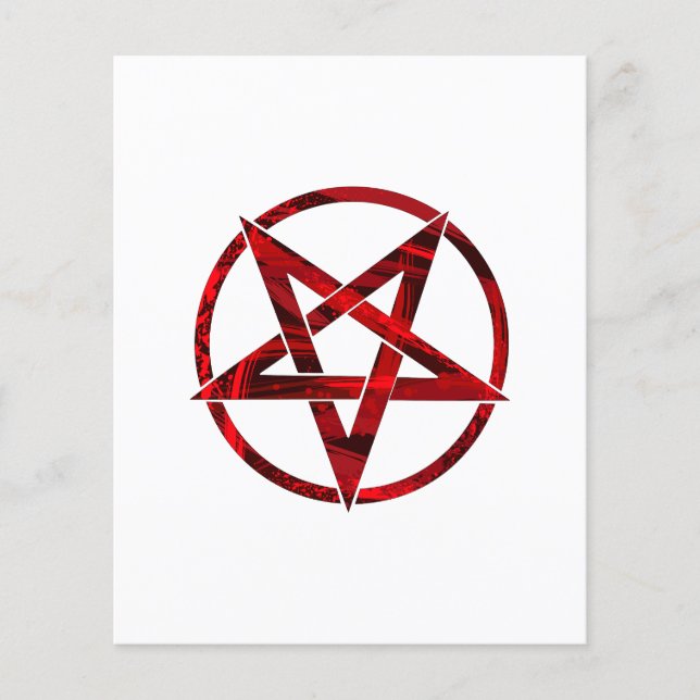 Red Devil Pentagram Flyer (Front)
